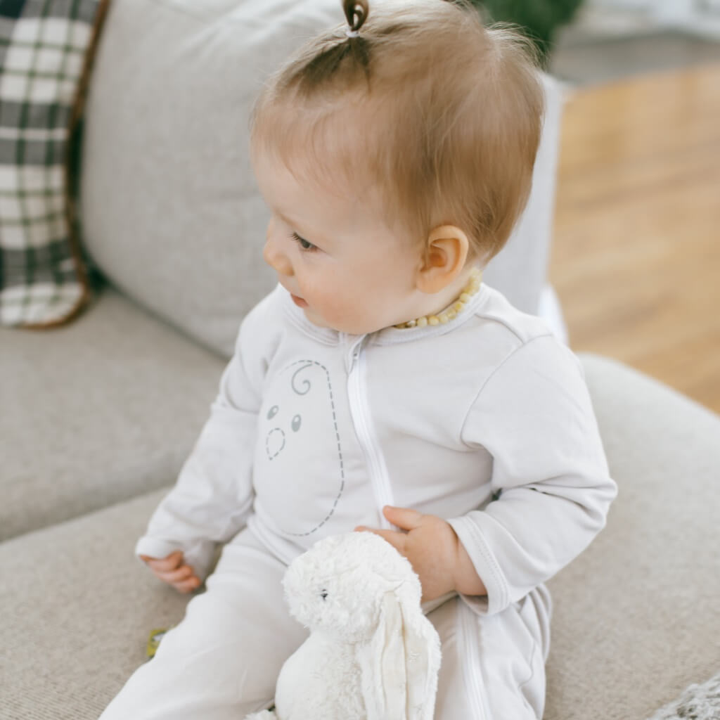 Baby in Footie pajamas 